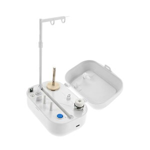 Hicelloミシン用自動ボビンワインダー電動ワインダー糸巻き機5VDC充電式&バッテリ駆動兼用コンパクト操作簡単裁縫道具電動ボビン巻き機ロックハンドル付き家庭用ミシンボビン用