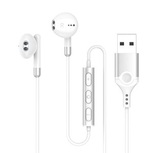 イヤホンマイクUSB有線ヘッドセット【2.3m】マイク付きイヤホン通話可能音量調節HIFI音質テレワークWEB会議Zoomパソコン用ゲーミングUSB-Aポート搭載のデスクトップ、コンピュータ、PC、ラ…