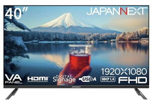 JAPANNEXT40C`j^[tHD1920x1080𑜓xVAfBXvC(HDMI/Xs[J[/VESAΉ)JN-V40TFHD-U