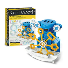 しゃぼん玉ロボット/ロボット工学 4M 実験キット 工作キット バブルマシーン シャボン玉 電動 知育教材 子供 小学生 中学生 自由研究 自由研究キット 組み立て プレゼント