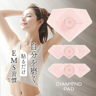 【在庫処分】ems ダイヤモンドパッド 腹筋ベルト パッド 3枚セット ジェル DIAMONDPAD 室内 運動器具 振…