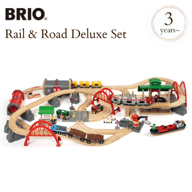 楽天市場】BRIO WORLD（ブリオ） レール＆ロードデラックスセット 33052 BRIO railway toy wood toy :  出産祝専門店アイラブベビーギフト