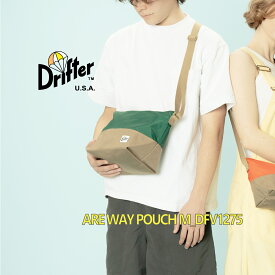 ドリフター DRIFTER アーウェイポーチ ARE WAY POUCH M ショルダー バッグ クロスボディ ミニマル スマホ 財布 コンパクト シンプル カジュアル ナイロン メンズ レディース ユニセックス lho0001275 BLACK WHITE GREEN TAN ブラック ホワイト グリーン タン 黒 白 緑 茶