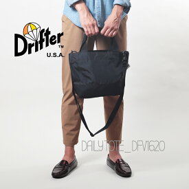 ドリフター デイリー トート DFV1620 01 58 77 ショルダー バッグ 普段使い 通勤 電車 3Way デイリー トラベル トリップ 散策 ファスナー ナイロン ユニセックス ブラック 黒 デザート ゼブラ レオパード 豹 Drifter DAILY TOTE SHOULDER BAG BLACK DESERT ZEBRA LEOPARD
