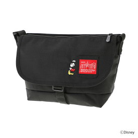 マンハッタン ポーテージ Manhattan Portage Nylon Messenger Bag JRS Flap Zipper Pocket Mickey Mouse ディズニー ミッキーマウス 限定 メッセンジャー ショルダー バッグ クロスボディ コンパクト メンズ レディース ユニセックス lim1605023-0010 ブラック Black 黒