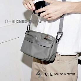 シー CIE グリッド3 GRID3 ミニ ショルダー バッグ MINI SHOULDER BAG 斜め掛け サコッシュ クロス ボディ シンプル カジュアル メンズ レディース ユニセックス MADE IN JAPAN 日本製 lla0032062 BLACK LIGHT GRAY NAVY 黒 灰色 紺 ブラック ライトグレー ネイビーグレー