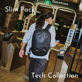 エアー スリム パック 2 AER-31019 テック コレクション デイ リュック バック バッグ 旅行 トラベル 街 歩 散策 対候 雨 ミニマル シンプル ビジネス カジュアル バリスティック ナイロン A4 PC 16インチ ブラック 黒 Aer Tech Collection Slim Pack BLACK DAY BACK PACK