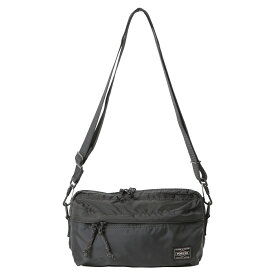 ポーター フォース 2WAY ウエスト バッグ 855-07501 PORTER FORCE 吉田鞄 WAIST BAG クロスボディ ショルダー シンプル ミリタリー カジュアル ナイロン オレンジ モチーフ メンズ レディース ユニセックス MADE IN JAPAN 日本製 lyd85507501-0010 BLACK ブラック 黒