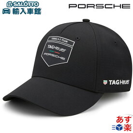【 ポルシェ 認証 】キャップ タグホイヤー Eチーム モータースポーツ プーマ カーブ キャップ バイザー ブラック メンズ レディース サイズ調整可能 ベルクロ マジックテープ TAG Heuer cap ロゴ 帽子 ユニセックス Porsche アクセサリー