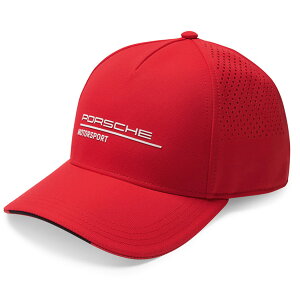 【 ポルシェ 純正 即日出荷 】 ベースボールキャップ モータースポーツ ファンウェア レッド ブラック ゴルフ 帽子 golf ゴルフ用品 コンペ 景品 赤 黒 野球帽 Porsche オリジナル アクセサリー