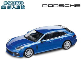 【 ポルシェ 純正 】 モデルカー パナメーラ 4S ディーゼル サファイアブルーメタリック スケール 1：43 PANAMERA DIESELMinichamps社又はSPARK社製 ミニカー トイカー Porsche Design