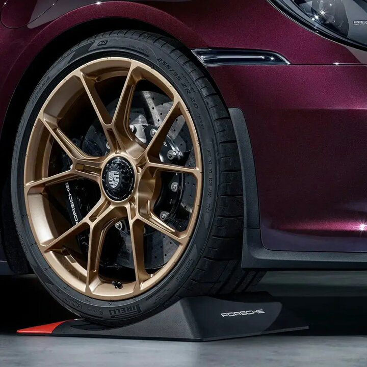楽天市場】【 ポルシェ 純正 】タイヤ止め 駐車マット 2個入り 約5kg  