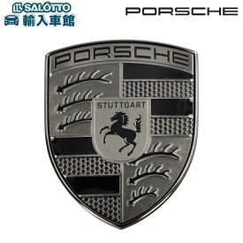 【 ポルシェ 純正 】 ターボナイト ボンネット エンブレム 992 カイエン パナメーラ タイカン マカン Cayenne Panamera Taycan Macan クレスト ロゴ Porsche アクセサリー