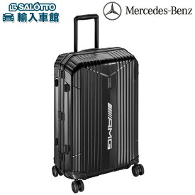 【 ベンツ 純正 】AMG スーツケース 約73L ブラック 約49×29×70cm 約7.1kg ハートマン バック TSA ロック 内側 ポケット 仕切り バンド 持ち手 伸縮 4キャスター キャリーケース トロリー バッグ メルセデス・ベンツ オリジナル アクセサリー