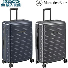 【 ベンツ 純正 】スーツケース 約90L ダークブルー グラファイト 約52×28×77cm 約4.8kg バック TSA ロック 伸縮 4キャスター キャリーケース トロリー バッグ 出張 仕事 旅行 ブルー ブラック グレー 青 黒 メルセデス・ベンツ オリジナル アクセサリー