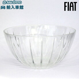 【 FIAT 純正 】ガラスボウル イタリア製 直径約13.5cm 皿 器 ボウル ガラス ボール イタリア ロゴ フィアット オリジナル アクセサリー