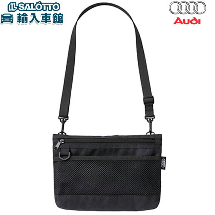 楽天市場】【 AUDI 純正 】サコッシュ ブラック 25.5×3.5×18cm メンズ 