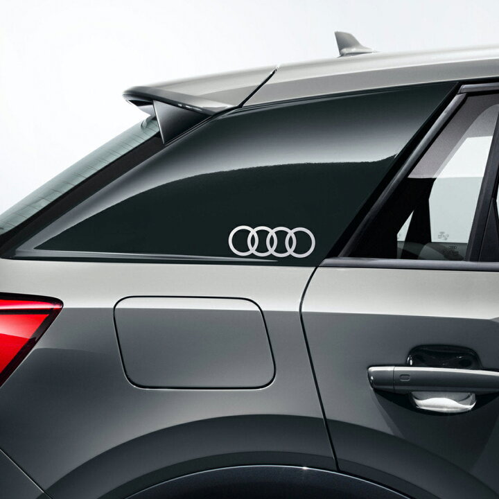 楽天市場】【 AUDI 純正 】 ステッカー フォーリングス Cピラー 左右2 