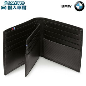 【 BMW 純正 】Mシリーズ ウォレット ブラック レザー イタリア製 二つ折 財布 ビーエムダブリュー オリジナル アクセサリー