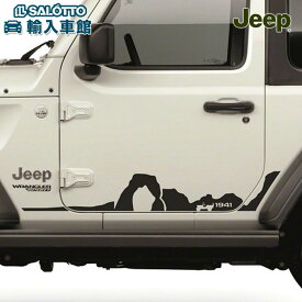 【 JEEP 純正 】ボディ サイド デカール マウンテン JL ラングラー 2ドア 2018.10〜 スポーツ ステッカー ジープ オリジナル アクセサリー