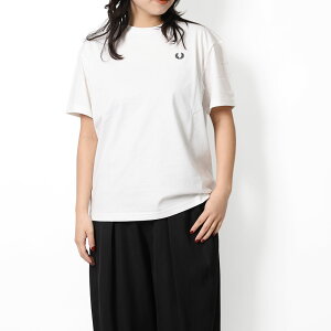�q�|�C���g5�{�r�t���b�h�y���[�^FRED PERRY �hCREW NECK T�[SHIRT ���f�B�[�X�E�N���[�l�b�N����T�V���c�E���[�������[�X(�X�m�[�z���C�g�E�l�C�r�[) G1142 129�E311�^SNOW WHITE�ENAVY�^10[�ԕiOK]