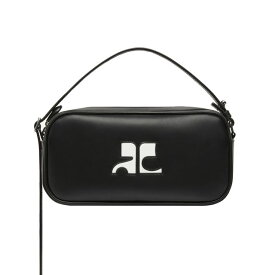 〈SALE〉〈ポイント5倍〉クレージュ／COURREGES "REEDITION・リーディション バゲットバッグ" 斜め掛け レザーショルダーバッグ・クロスボディ (ブラック) 323GSA060CR0027／BLACK[返品OK]