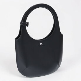 〈ポイント5倍〉クレージュ／COURREGES レザーハンドバッグ・2WAY斜め掛けショルダーバッグ (ブラック) 224GSA102CR0065 9999／BLACK[返品OK]