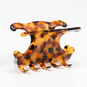 �q�|�C���g5�{�r�Z���[�k�^CELINE CELINE XL �w�A�N���[ �A�Z�e�[�g�E�g���I���t�E���S�E�w�A�N���b�v�E�����߁E�w�A�A�N�Z�T���[(�X�|�b�g�n�o�i) B107S3F91 19SP�^SPOTTED HAVANA[�ԕiOK]