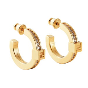 �t�F���f�B�^FENDI �t�H�[�G�o�[ �t�F���f�B �s�A�X FF���S�E�t�[�v�s�A�X�E�X�^�b�h�E�N���X�^��(�S�[���h) 8AL216 ATEP F089U�^GOLD