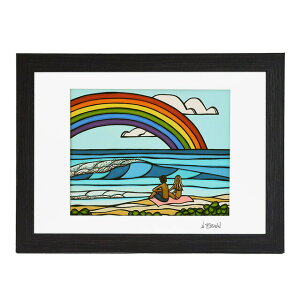 _|Cg10{^ wU[uE^HEATHER BROWN "ART PRINT W35.6×H28.0cmELOVE UNDER THE RAINBOWEA[gvgEA_[UC{["MTCY HB9691P^LOVE UNDER THE RAINBOW