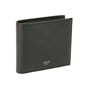 �_�N�[�|��5%OFF�^�Z���[�k�^CELINE "BI-FOLD WALLET WITH COIN" �o�C�t�H�[���h�E�H���b�g �R�C���R���p�[�g�����g�t�� �g���I���t �G���{�X���H����J�[�t�X�L���E2�܂���z(�u���b�N)10C873FQB 38SI