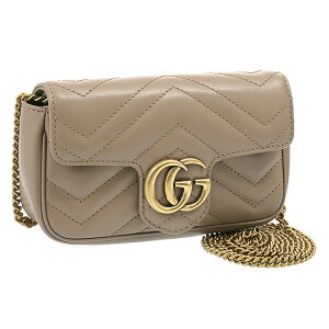 �q�|�C���g5�{�r�O�b�`�^GUCCI GG Marmont�EGG�}�[�����g�L���e�B���O���U�[ �X�[�p�[�~�j�o�b�O�E�΂ߊ|���`�F�[���V�����_�[�o�b�O(�x�[�W��) 476433 DTDCT 5729�^BEIGE[�ԕiOK]