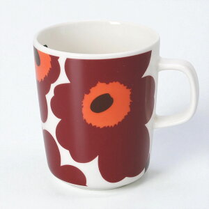 _|Cg5{^}bR^marimekko "UNIKKO }OJbv 250ml" EjbREkfUCEԕE}OJbv(zCg×o[KfB×bh) 75646 133^WHITE*BURGUNDY*RED