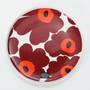 _P5{^}bR^MARIMEKKO "OIVA UNIKKO v[g 20cm" IC@ EjbREHEMEMEkfUC(zCg×o[KfB×bh) 75649 133^WHITE*BURGUNDY*RED