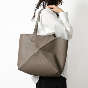 �q�|�C���g5�{�r���G�x�^LOEWE PUZZLE FOLD TOTE HORIZONTAL�E�p�Y���t�H���h �g�[�g �z���]���^�� �~�f�B�A��(�\�t�g�O���C���J�[�t) �܂��݉\�E���U�[�g�[�g�o�b�O(�g�[�v) A779PEWX04 3170�^TAUPE[��