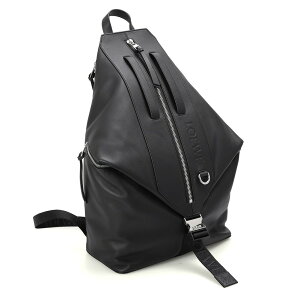�q�N�[�|��5%OFF�r���G�x�^LOEWE CONVERTIBLE BACKPACK�E�R���o�[�`�u�� �o�b�N�p�b�N(�N���V�b�N�J�[�t)�h�f�C�p�b�N (�u���b�N) B777W36X03 1100�^BLACK[�ԕiOK]