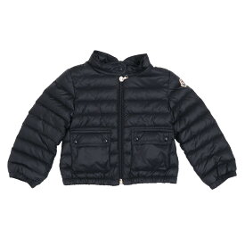 〈クーポン5%OFF〉モンクレールベビー・キッズ・女の子／MONCLER BABY KID'S "LANS・ランス"　ロゴ入り・キルティング・ダウンジャケット(ネイビー) 1A00018 595FE 778／NAVY／J1／2A・3A[返品OK]