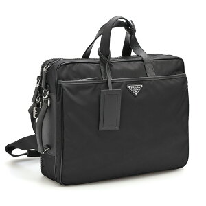 �y4/1�`4/3����I�|�C���g5�{�I�z�v���_�^PRADA Re-Nylon x�T�t�B�A�[�m���U�[ �u���[�t�P�[�X 3WAY�@�r�W�l�X�o�b�O�E�V�����_�[�o�b�O�E�o�b�N�p�b�N�E�����b�N(�u���b�N) 2VE015 TESSUTO+SAFFIANO (2DMH