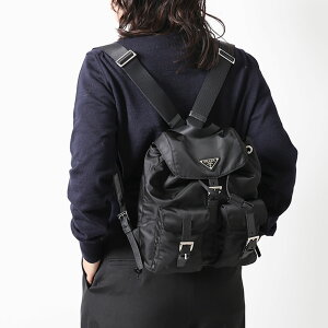 "�q�N�[�|��5%OFF�r�v���_�^PRADA ""�X���[�� Re-Nylon �o�b�N�p�b�N�h ���f�B�[�X�E�g���C�A���O�����S�E�i�C�����E�����b�N�T�b�N�E�~�j�o�b�O(�u���b�N) 1BZ677 VELA RV44 (V OOO) F0002�^NERO[�ԕiOK]"