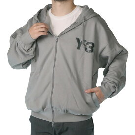 〈TIMESALE〉＼クーポン5%OFF／ アディダス・ワイスリー／ADIDAS・Y-3 ”LOGO ZIP HODDIE・ロゴジップフーディ・ユニセックス・フード付きジップアップパーカー・長袖(ブラック・グレー) JE9278・JD9808[返品OK]