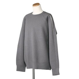 ＼クーポン5%OFF／ アディダス・ワイスリー／ADIDAS・Y-3 ”3S KNIT CREW・3Sニットクルー”メンズ・レディース・ニット・オーバーサイズ・ウールナイロン(ブラック・グレー) IW7483・JD9842[返品OK]