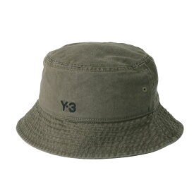 〈TIMESALE〉＼ポイント5倍／ アディダス・ワイスリー／ADIDAS・Y-3 "Y-3 BUCKET HAT・ バケットハット" メンズ レディース・ロゴ入り・帽子(オリーブ系) JJ3950／OLISTR[返品OK]