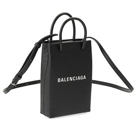 【タイムSALE＆P5倍】バレンシアガ／BALENCIAGA "SHOPPING PHONE HOLD・ショッピングフォン ホールド"スマホショルダー・斜め掛けポシェット・ショルダーバッグ(ブラック) 757773 0AI2N 1000／BLACK