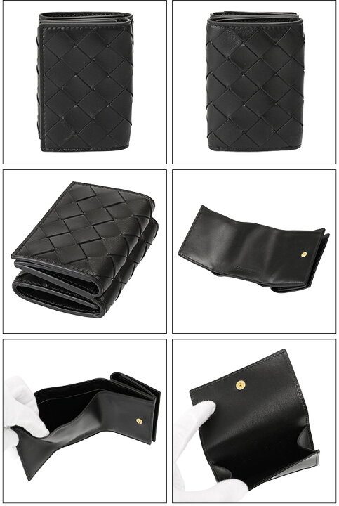 BOTTEGA VENETA イントレチャート タイニー 三つ折りウォレット - 三  