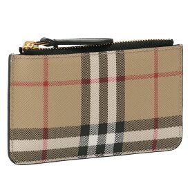 【タイムSALE＆P5倍】バーバリー／BURBERRY "KELBROOK"アヴィンテージチェック コインケース ウィズ ストラップ・キーリング付きキーポーチ・カードケース(アーカイブベージュ×ブラック) 8058472 A7026