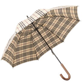 【P5倍】バーバリー／BURBERRY "UM WATERLOO UMBRELLA・ワーテルローアンブレラ" チェック ナイロンアンブレラ・雨傘・長傘(ストーン) 8077708 A1450／STONE