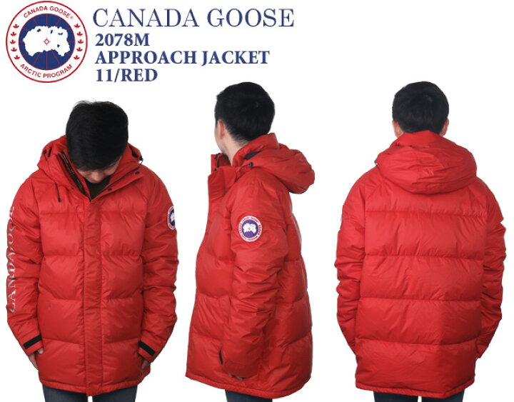 楽天市場 ｱｳﾀｰｾｰﾙ 5倍 カナダグース Canada Goose Approach Jacket アプローチジャケット 防水仕様 メンズフード付きダウンジャケット レッド 78m 11 Red イル テライオ