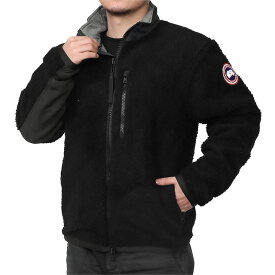 【クーポン5%OFF】カナダグース／CANADA GOOSE "KELOWNA FLEECE JACKET・ハイブリッジ ヒューロン フルジップフーディ” 長袖ニットダウン・ニット切り替えショートダウン・軽量ジップアップブルゾン(ブラック) 6843MB 61／BLACK