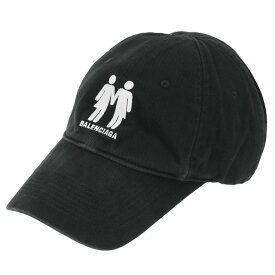 【S/S SALE＆P5倍】バレンシアガ／BALENCIAGA "HAT PRIDE CAP" Pride 22 キャップ　コットンドリル・レディース・メンズ・ベースボールキャップ・帽子(ブラック×ホワイト) 704044 410B2 1077