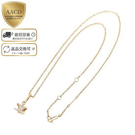 【クーポン5%OFF】セリーヌ／CELINE "トリオンフ ソリテール スパークルネックレス” ストラス＆ゴールドフィニッシュ ブラス・ニッケルフリー(ゴールド) 461NS6BCZ 35OR／GOLD[返品OK]